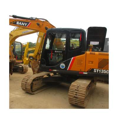original Excavadora Sany Hidráulica Usada SY135C 13.5 TONAS Máquina de rastreo de rastreo