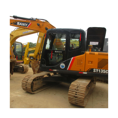Excavadora Sany de segunda mano SY135C Excavadora de pista de rastreo hidráulico con motor ISUZU