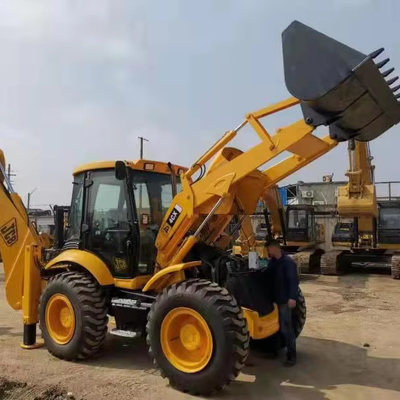 Cargador de extremo delantero JCB 4CX Cargador de retroexcavadora usado 118KW Carga nominal 0 Horas de trabajo