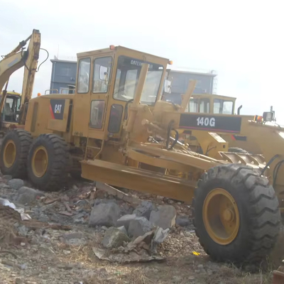 En buen estado 17000 KG Usado CAT 140H Grader de motor 140K 140G Máquinas de la oruga