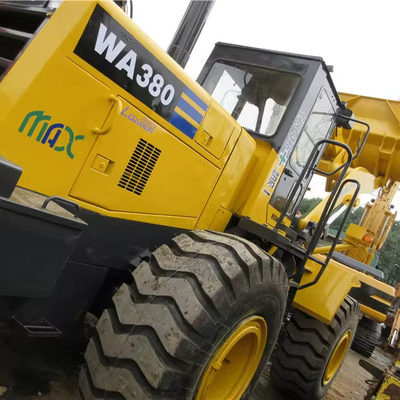 Cargador de ruedas Komatsu WA380 Usado 890 horas de trabajo 16360-16370 kg original de segunda mano