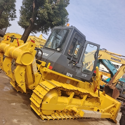 Buenas condiciones Usado Shantui SD16 bulldozer de rastreo con cilindro hidráulico original