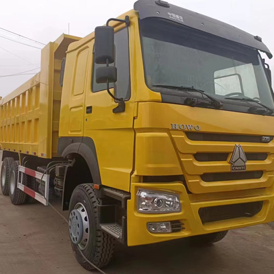 Transmisión manual Usado 440HP 460HP 6X4 10 ruedas Sinotruck HOWO 371 375 camión de basura