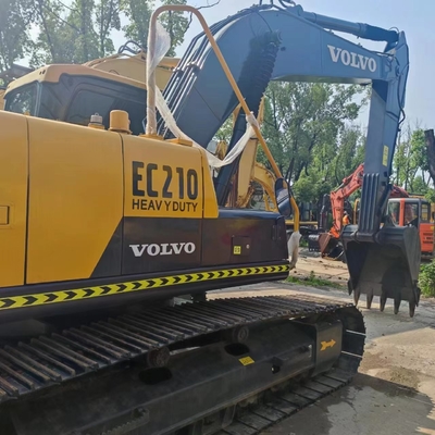 Excavadora usada Volvo EC210D con cilindro hidráulico original de 21 toneladas de peso de operación
