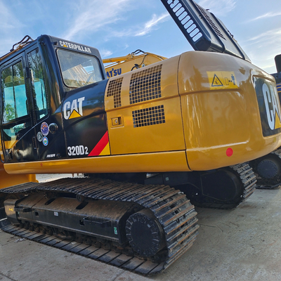 Excavadora Caterpillar usada Cat320d 320D Excavadora de rastreo hidráulica 1.2CBM Capacidad de cubo