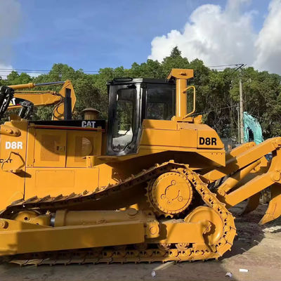 228KW Bulldozer de rastreo CAT D8R usado con buen motor y cilindro hidráulico original