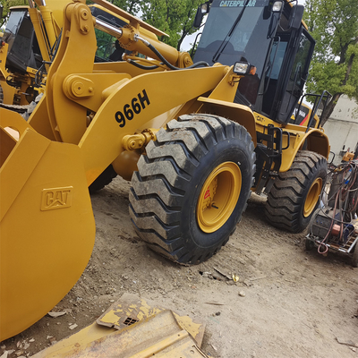 Excavación de arena de trabajo pesado con original japonés usado Caterpillar 966H Cargador de ruedas