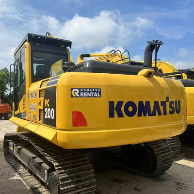 Excavadora usada Komatsu PC200-8 Máquina de construcción Excavadora de rastreo hidráulico
