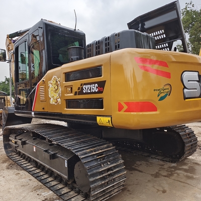 Sany SY215C Excavadora hidráulica con bomba hidráulica original y motor ISUZU
