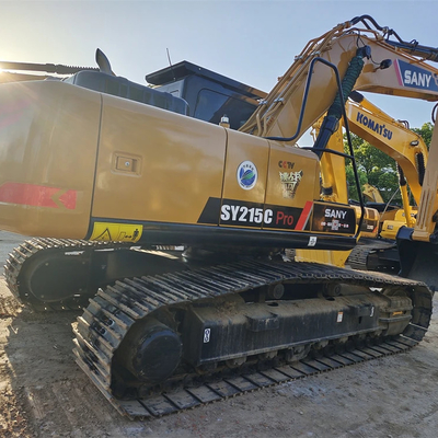 Motor ISUZU Usado Sany SY215C Excavadora de rastreo hidráulico para equipos de construcción