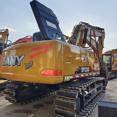 Sany SY135C Excavadora de segunda mano 13.5TONAS Peso de operación 600 horas de trabajo