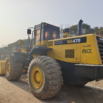2018 usado Komatsu WA470 cargador frontal pesado con capacidad de carga de 7 toneladas