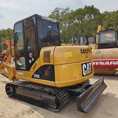Mini Excavadora usada 6 toneladas 41KW Año 2018 Excavadora Caterpillar 306D Rastreador hidráulico