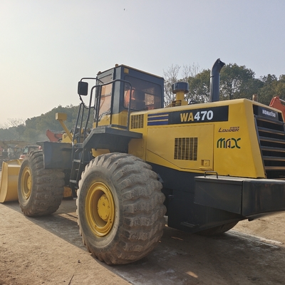 Cargador de ruedas Komatsu WA470-6 original con peso de la máquina de 21640-21650 kg
