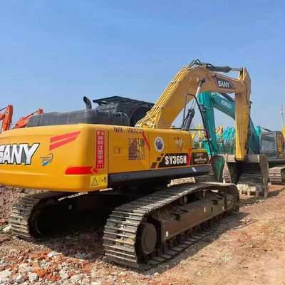Calzado de pista SANY SY365H Venta de excavadora de segunda mano con fuertes beneficios económicos