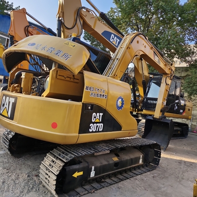 Excavadora de rastreo Cat 307D Usada Tamaño pequeño con capacidad de 0.31 cucharas y zapatos de pista