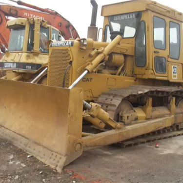 Las obras de construcción obtienen las máquinas usadas Caterpillar D7g D8r con bomba hidráulica original