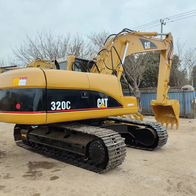 Excavadora usada CAT 320C de 20 toneladas con 1200 horas de trabajo original y asequible