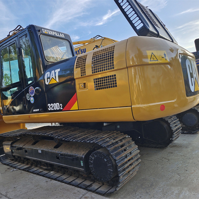 Escavadora de la oruga de segunda mano 320D cilindro hidráulico original usado Cat 320