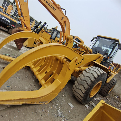 Bomba hidráulica de origen en buen estado Cargador de ruedas delanteras usado Cat 966H con tenedor