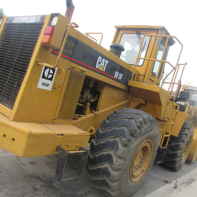 Cargador de ruedas delanteras de segunda mano Caterpillar 980F 92KW Carga nominal 20TONAS En buen estado