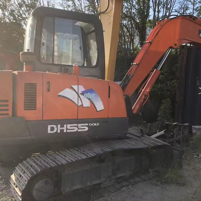 DOOSAN DX55-9C Mini Excavadora de rastreo 2010 año de segunda mano para la construcción de trabajos de tierra