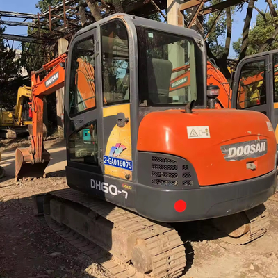 Capacidad del cubo 0.2 Mini Excavadoras usadas Doosan DH60-7 en Excelente estado en Corea