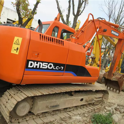 Excavadora Doosan DH150-7 de 15 toneladas/excavadora usada original con bomba hidráulica original