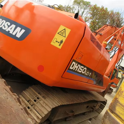 Doosan DH150lc-7 Excavadora usada de 15 toneladas Excavadora con 71KW de potencia y 1200 horas de trabajo
