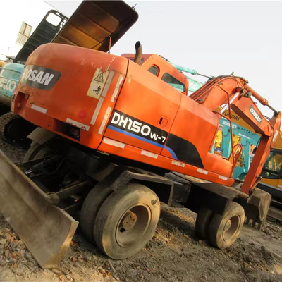 Excavadora Doosan Rodillo de rastreo DH150W-7 DH140 DX 60 Excavadoras usadas en buenas condiciones