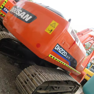 110KW de potencia Doosan DH220LC-7 Excavadora de rastreo de uso con capacidad de cubo de 1,2m3