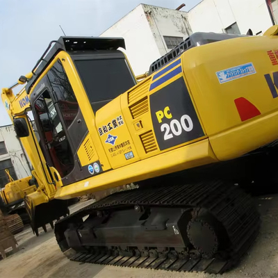 Excavadora de segunda mano Komatsu Pc 200 para obras de construcción Profundidad máxima de excavación 8000