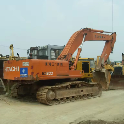 Excavadora usada Hitachi EX200-5 con buenas condiciones 4000 horas de trabajo Motor ISUZU