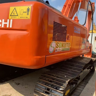 Usado Hitachi zx200 Excavadora 20ton 1CBM Capacidad de la máquina de cubo Peso 200000 KG
