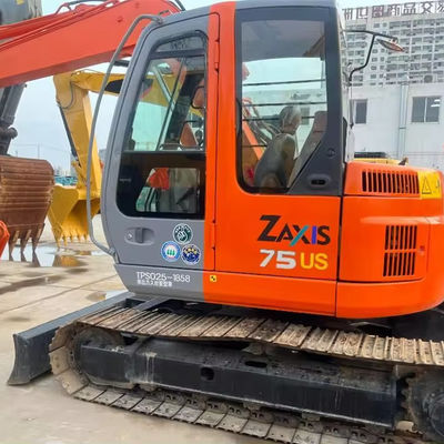 Buena condición Hitachi ZX75US Automatización Excavadora de segunda mano con bomba hidráulica original