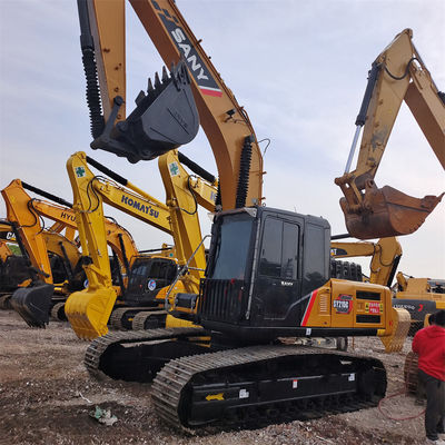 Excavadora de rastreo hidráulica usada Sany SY215c Equipada con válvula hidráulica original