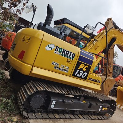 66KW Usado Komatsu PC130-8 Excavadora de rastreo 0,53CBM Capacidad de cubo original japonés