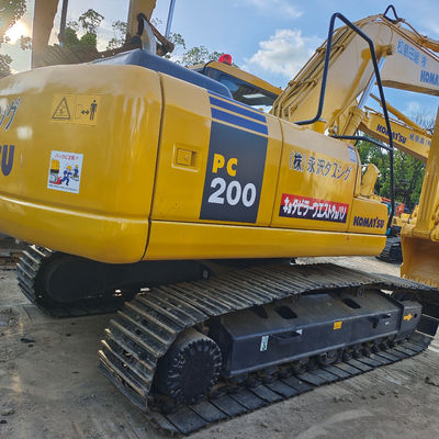 20 toneladas de excavadora Komatsu PC200 japonesa de trabajo pesado con capacidad de 1 CBM