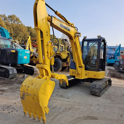 Excavadora PC55 de Komatsu usada con hoja de dozer y capacidad de cubo de 0.15CBM