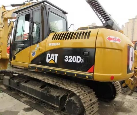 Excavadora original japonesa de motor usado Cat 320D en buenas condiciones con pocas horas de trabajo