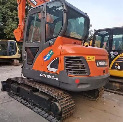 Mini excavadoras de 6 toneladas Doosan DX60-9c DX60-7 DX75 DX80 DX55 con 1800 horas de trabajo