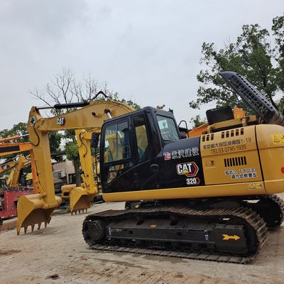 Excavadora de rastreo CAT 320D Profundidad máxima de excavación de 6810 mm y velocidad nominal de 3,5 / 5.7