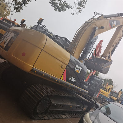 Excavadora usada Caterpillar 320D con radio máximo de excavación 2750 en buenas condiciones de trabajo