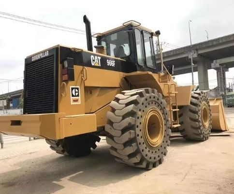 92 KW Cargador de ruedas delanteras Caterpillar 966F con excelente rendimiento