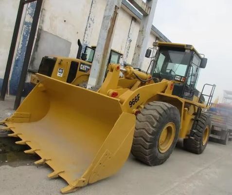 Carga nominal de 20 toneladas Cargador de ruedas delanteras de segunda mano Caterpillar 966H en buenas condiciones