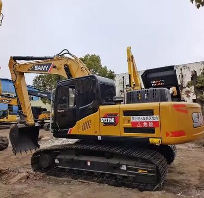 Motor ISUZU Usado Sany SY215C Excavadora de rastreo hidráulico para equipos de construcción