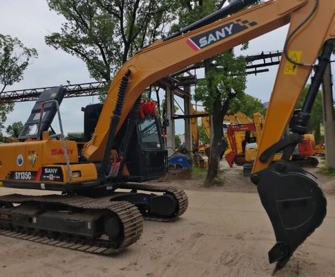 Sany SY135C Excavadora de rastreo hidráulico en excelentes condiciones para la construcción