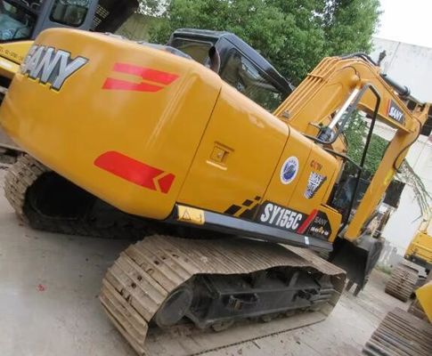 Excavadora SANY SY155H de segunda mano en excelente estado con un rendimiento de trabajo suave