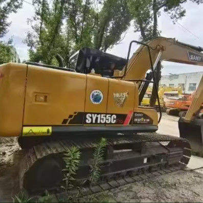 Excavadora SANY SY155H usada con 900 horas de trabajo y cilindro hidráulico original