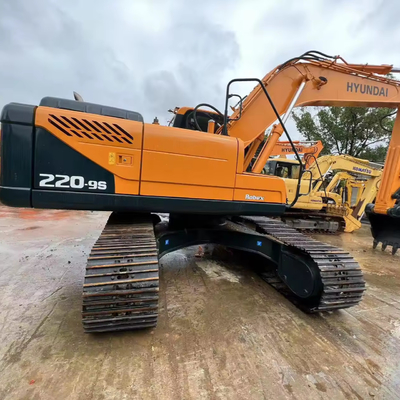 22000 kg Peso de la máquina HYUNDAI R220W-9S en Shanghai con cilindro hidráulico original